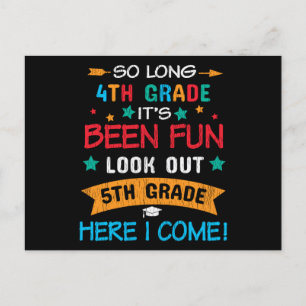 Carte Postale Regarde En 5e Année Je Reviens À L'École