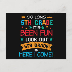 Carte Postale Regarde En 6e Année Je Reviens À L'École