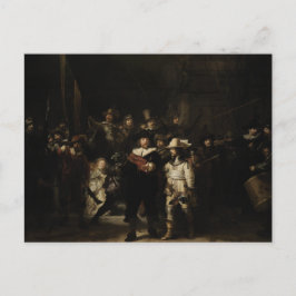 Carte Postale Regarder la nuit par Rembrandt van Rijn