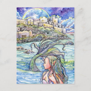 Carte Postale Regarder l'Imaginaire Mermaid Art