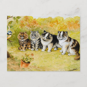 Carte Postale Regardez le Birdy par Louis Wain