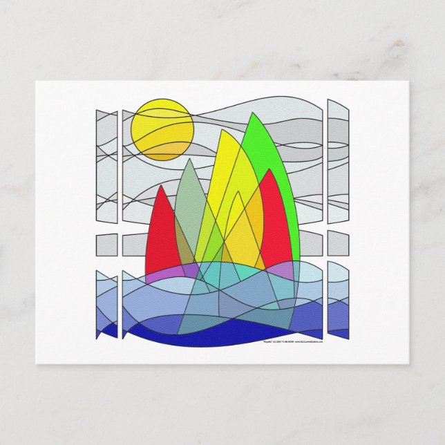 Carte Postale Régate (Devant)