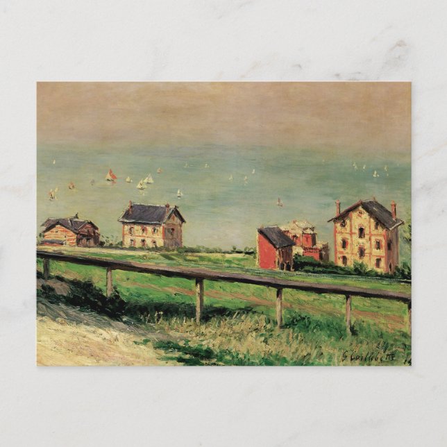 Carte Postale Regatta à Villerville par Gustave Caillebotte (Devant)