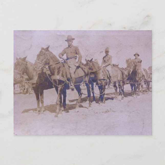 Carte Postale Régiment de cavalerie de l'armée américaine 1899 (Devant)