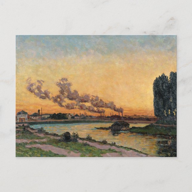 Carte Postale Réglage du soleil à Ivry, c.1872-73 (Devant)