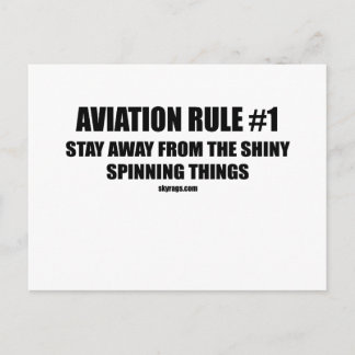 CARTE POSTALE RÈGLE SUR L'AVIATION 1