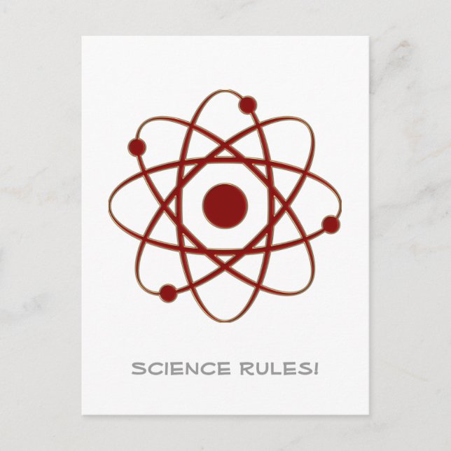 Carte Postale Règles scientifiques ! - Atom (005a) (Devant)