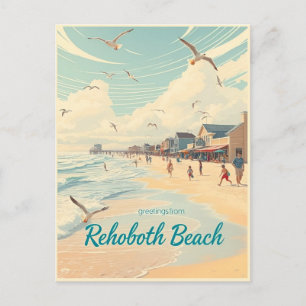 Carte Postale Rehoboth Beach, Delaware – Côté vintage