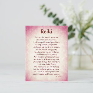 Carte Postale Reiki Connection poème art