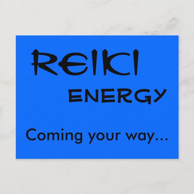 Carte Postale Reiki Energy, à votre façon... (Devant)