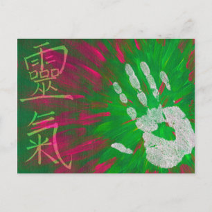 Carte Postale Reiki - Guérison main
