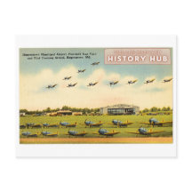 Carte postale Réimpression historique de l'aéropor