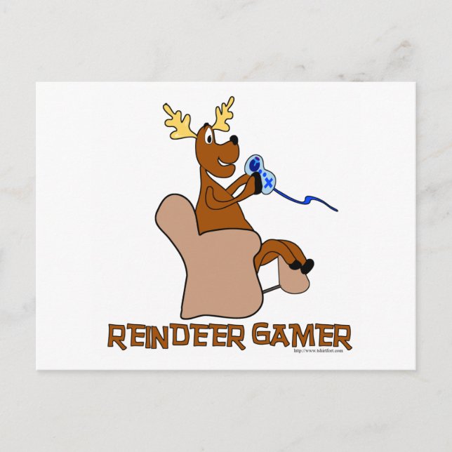 Carte Postale Reindeer Gamer (Devant)