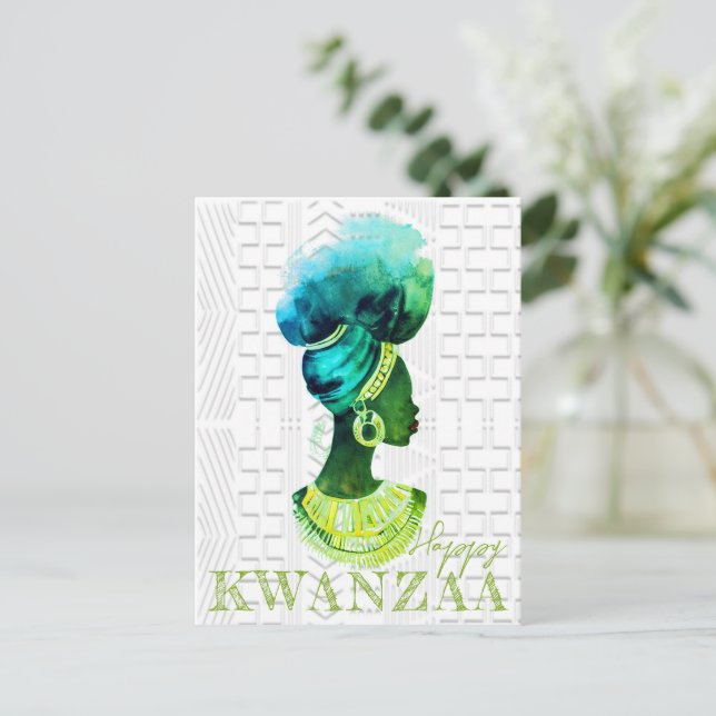 Carte Postale Reine africaine (Debout devant)