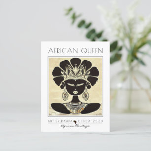 CARTE POSTALE REINE AFRICAINE