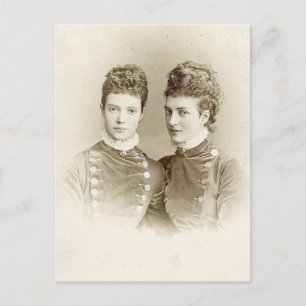 Carte Postale Reine Alexandra d'Angleterre & soeur Impératrice M
