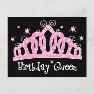 Carte Postale Reine d'anniversaire de Tiara