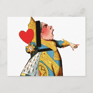 Carte Postale Reine de Cœur Alice au Pays des Merveilles Classiq