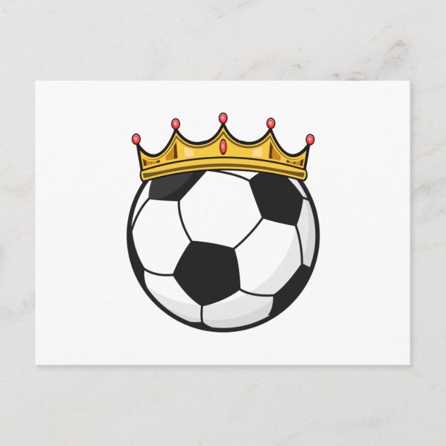 Carte Postale Reine de la couronne de football (Devant)
