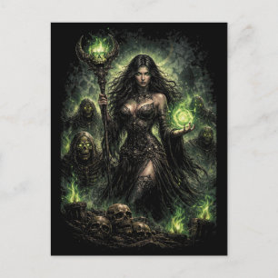 Carte Postale Reine de la Flamme Verte