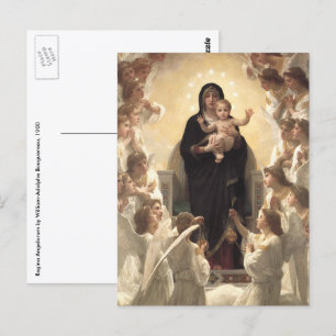 Carte Postale Reine des Anges Regina Angelorum par Bouguereau