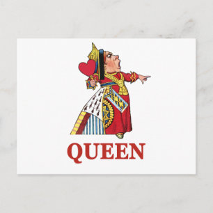 Carte Postale Reine des Coeurs d'Alice au pays des merveilles