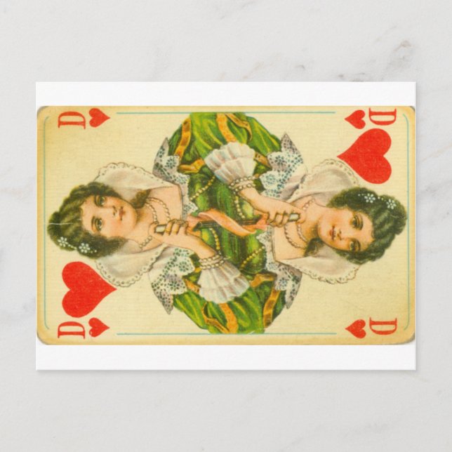 Carte Postale Reine des coeurs victoriens (Devant)
