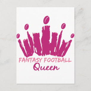 Carte Postale Reine du football d'Imaginaire