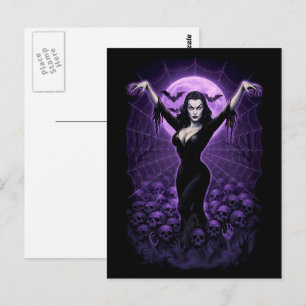 Carte postale Reine du Web – Art gothique vampire