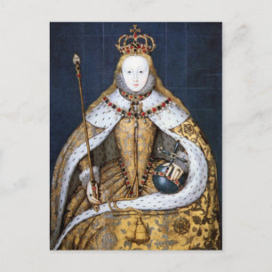 Carte Postale Reine Elizabeth I : Coronation
