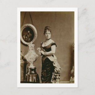 Carte Postale Reine Emma (1836-85) (photographie sépia)