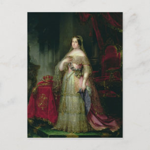 Carte Postale Reine Isabelle II d'Espagne