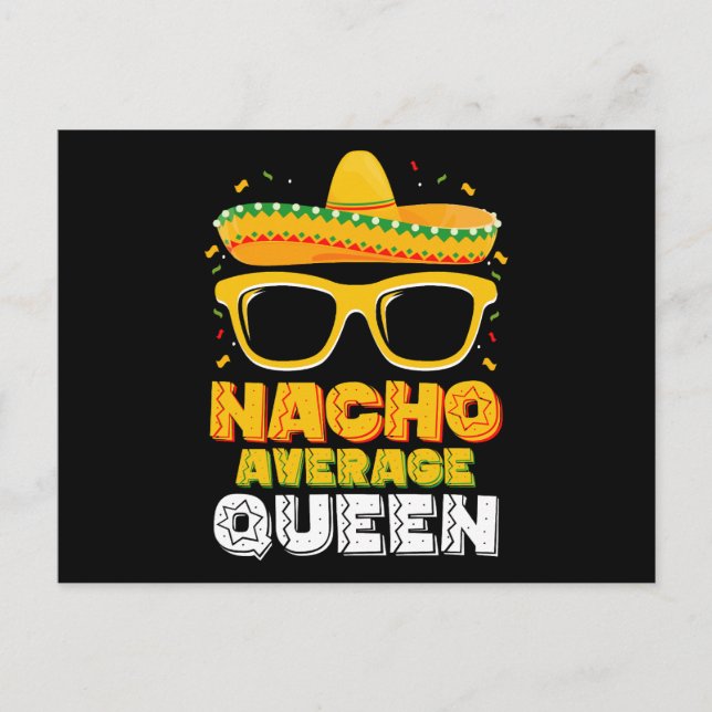 Carte Postale Reine Nacho Moyenne Fille Famille Cinco De Mayo (Devant)