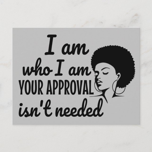 Carte Postale Reine noire afro-américaine (Devant)