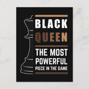 Carte Postale Reine Noire La Pièce La Plus Puissante Du Jeu 1