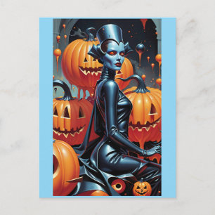 Carte Postale Reine sorcière du week-end de la mode d'automne
