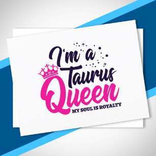 Carte Postale Reine Taureau Anniversaire d'avril et mai Astrolog