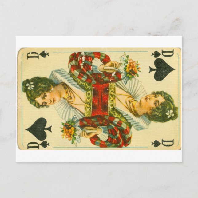 Carte Postale Reine victorienne des pique (Devant)