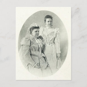 Carte Postale Reine Wilhelmina & Emma du Pays-Bas #002NL