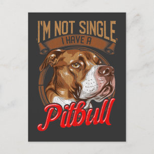 Carte Postale Relation de chien Pitbull Parent de chiot