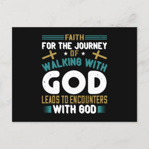 Carte Postale Religion - Marcher Avec Dieu