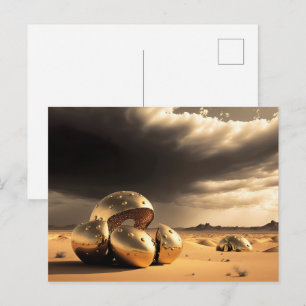 Carte Postale Reliques extraterrestres dans le désert