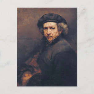 Carte Postale Rembrandt : Autoportrait