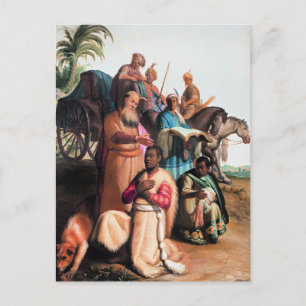 Carte Postale Rembrandt - Le baptême de l'eunuque,