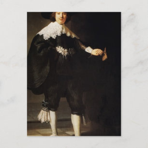 Carte Postale Rembrandt : Portrait De Maerten Soolmans