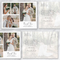Remerciement de mariage de calligraphie photo 5 mi