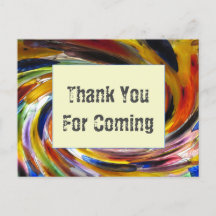 Remerciement Invité Tourbillon Tie-Dye Clair