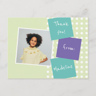 Carte Postale Remerciement Mignon de Fête de Fin d'Études