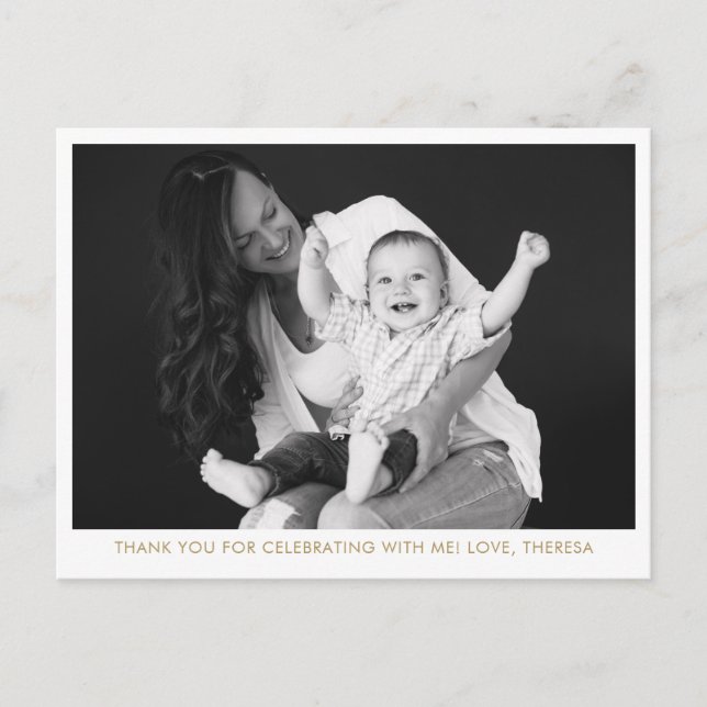 Carte Postale Remerciement pour une fête de bénédiction de mère  (Devant)