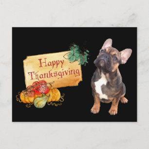 Carte Postale Remerciements Bouledogue français Bulldog français